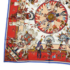 Hermes Scarf Silk Carre 90 Kachinas Ethnic Red Box — view 5