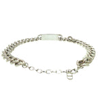 Christian Dior Chain Link Signature Plate N1971 Hommt d000 Silver Necklace 1245 — view 4