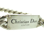 Christian Dior Chain Link Signature Plate N1971 Hommt d000 Silver Necklace 1245 — view 5