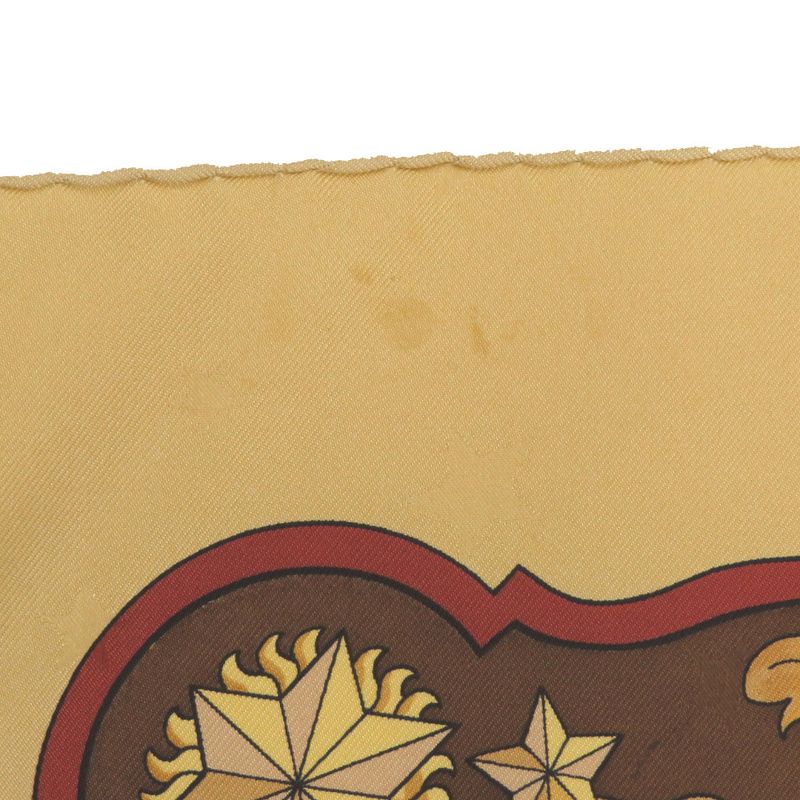 Hermes Carre 90 Cosmos Horse Silk Yellow Gold Scarf 0064 — view 2