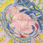 Hermes Carre 90 Danse Pacifique Silk Blue Ciel Scarf 0771 — view 4