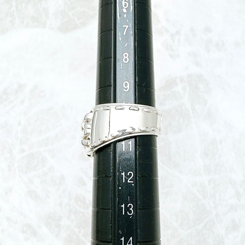 Hermes Mexican Corset Silver Ring 51 No 10 — view 9