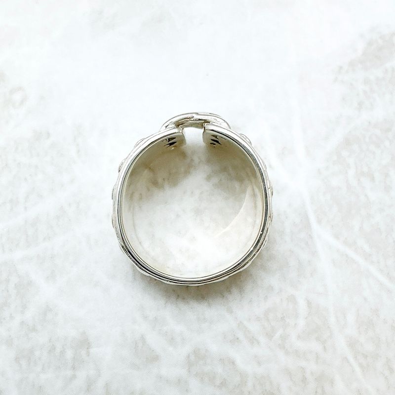 Hermes Mexican Corset Silver Ring 51 No 10 — view 6