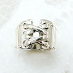 Hermes Mexican Corset Silver Ring 51 No 10 — view 5