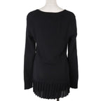 Chanel Pleated Cotton Black Cut And Sew — view 4