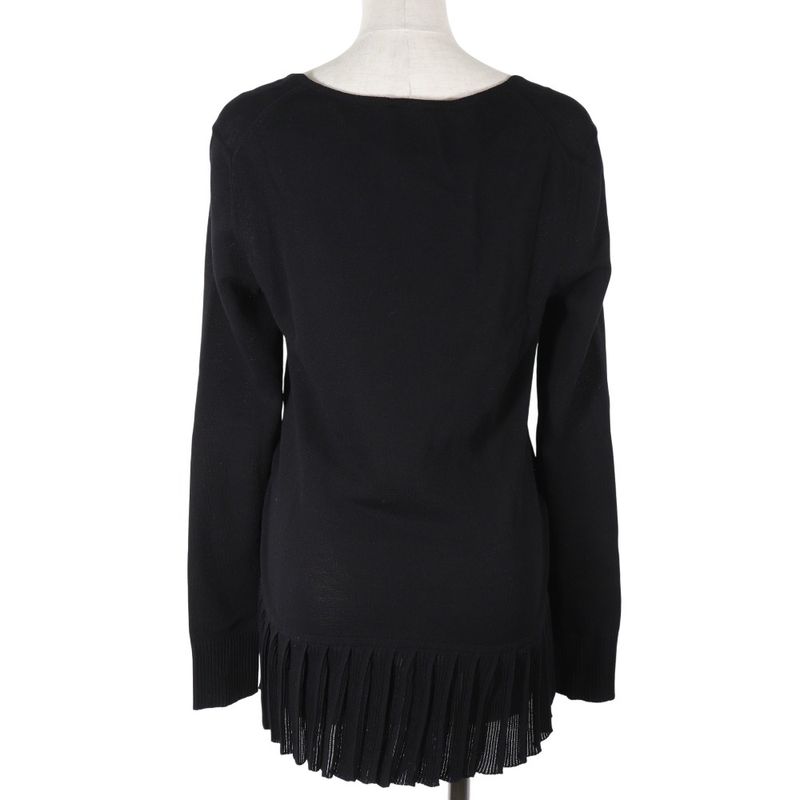 Chanel Pleated Cotton Black Cut And Sew — view 4