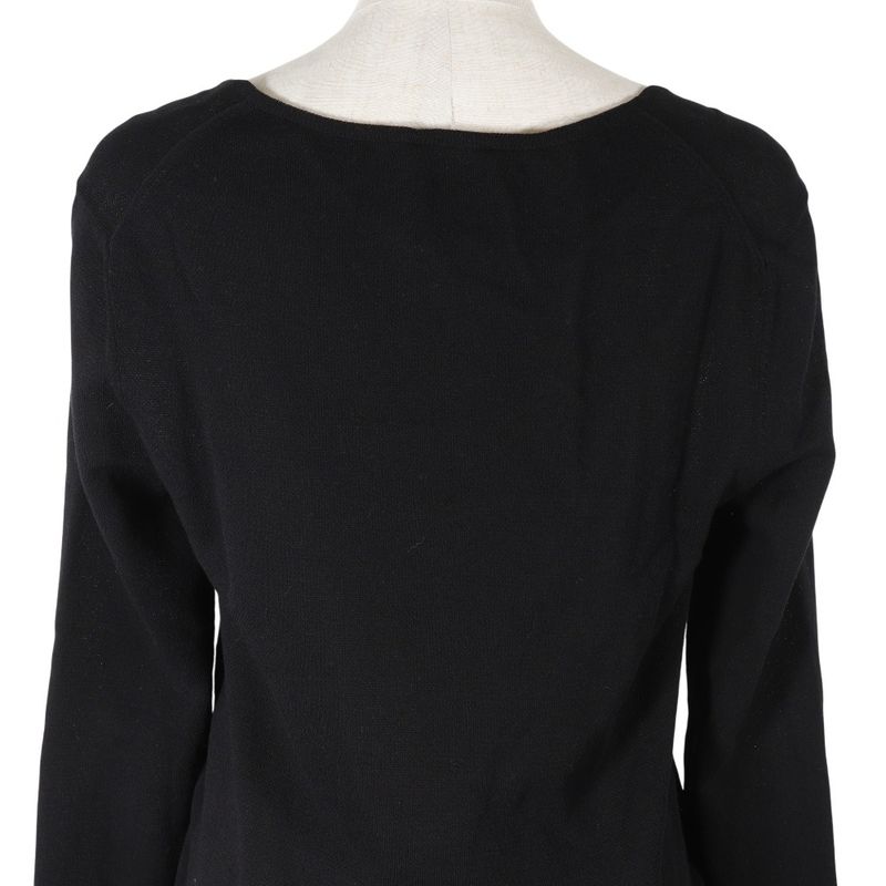 Chanel Pleated Cotton Black Cut And Sew — view 5