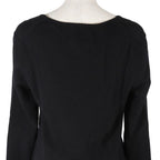 Chanel Pleated Cotton Black Cut And Sew — view 5
