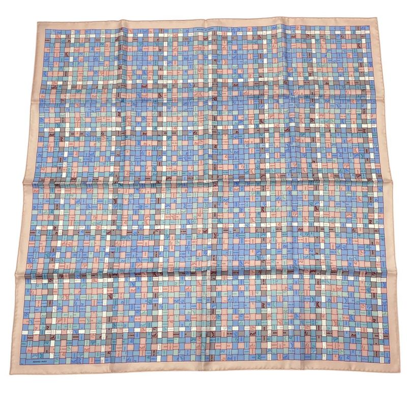 Hermes Scarf Silk Carre 90 Bolduc-check Bolduc Au Fall Winter 2019 — view 2