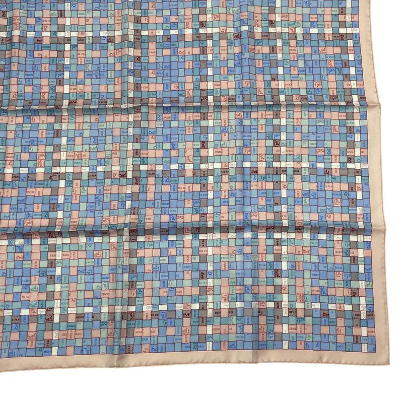Hermes Scarf Silk Carre 90 Bolduc-check Bolduc Au Fall Winter 2019 — view 6