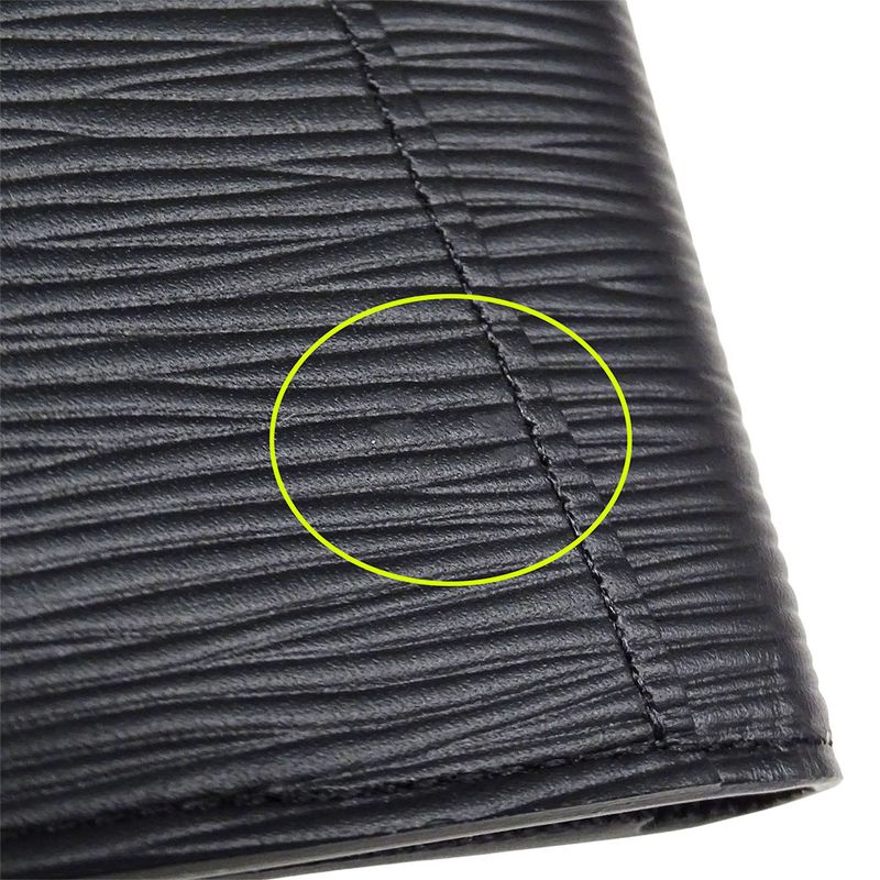 Louis Vuitton Card Case Epi Leather Organizer Do Poche Black — view 9