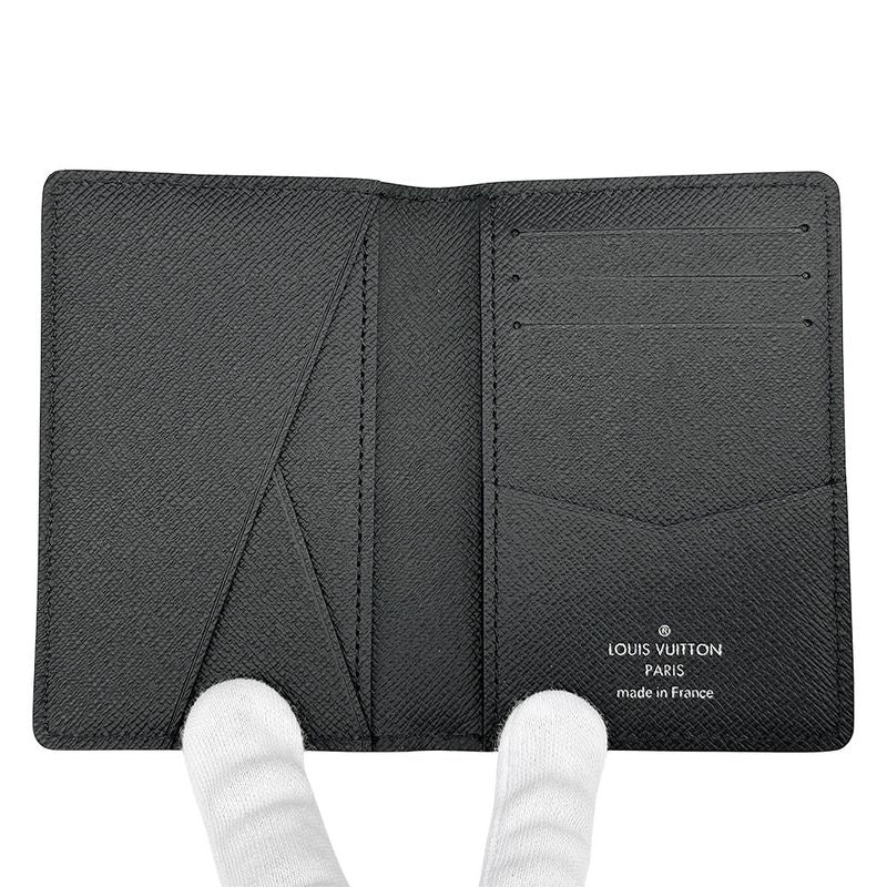 Louis Vuitton Card Case Epi Leather Organizer Do Poche Black — view 7
