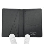 Louis Vuitton Card Case Epi Leather Organizer Do Poche Black — view 7