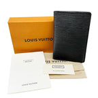 Louis Vuitton Card Case Epi Leather Organizer Do Poche Black — view 6