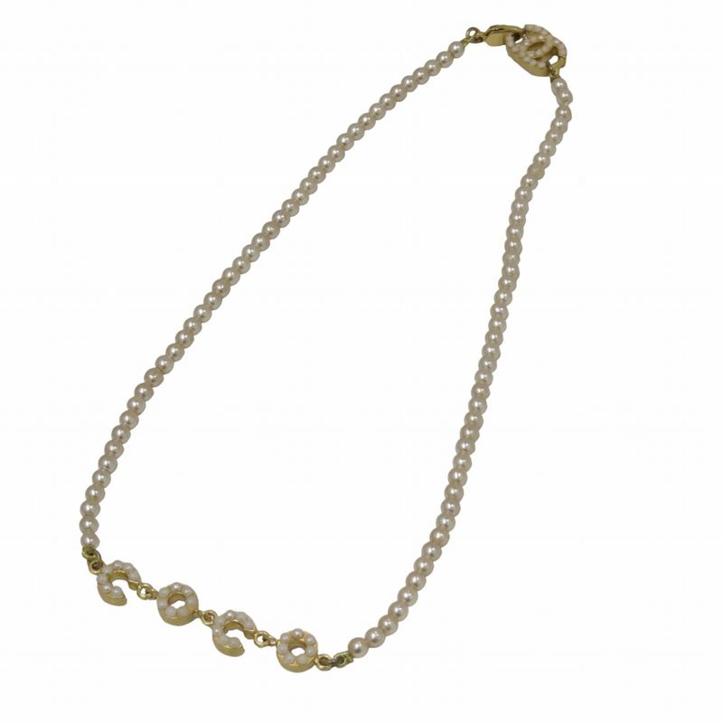 Chanel Necklace Accessories 40 cm GP Faux Pearl — view 4