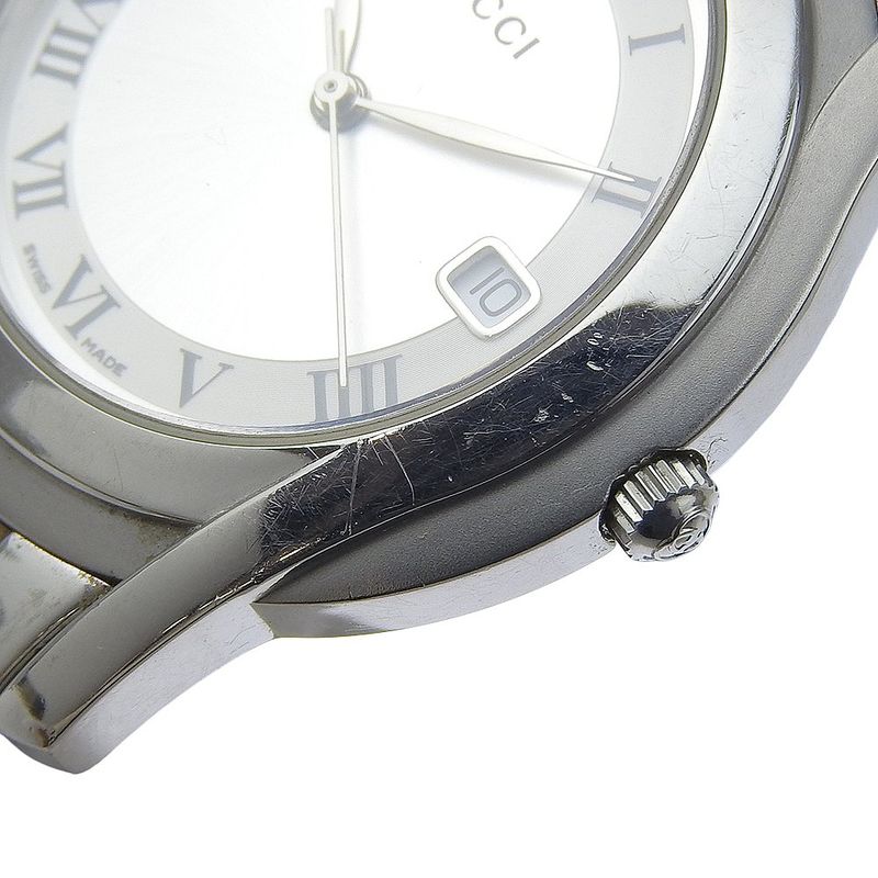 Gucci G Class 5500 M Stainless Steel Quartz Analog Display Silver Dial — view 6