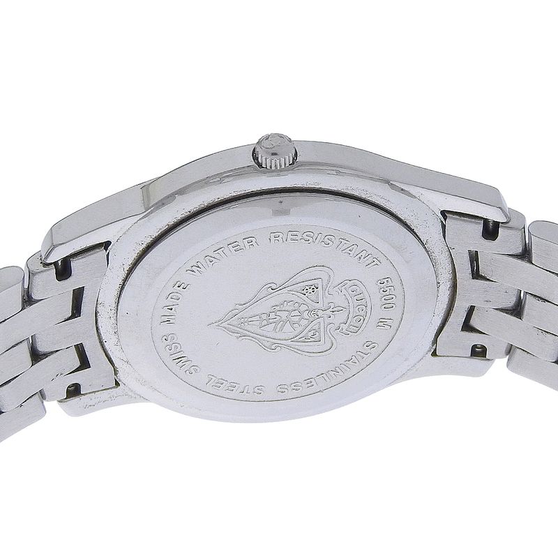 Gucci G Class 5500 M Stainless Steel Quartz Analog Display Silver Dial — view 4