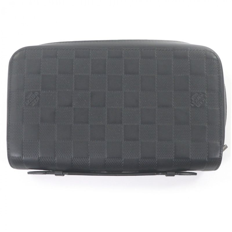 Louis Vuitton Damier Infini Leather Round Zipper Long Wallet — view 3