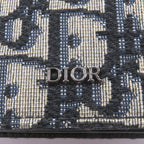Dior Homme Canvas Leather Oblique Shoulder Strap Nano Pouch Beige Navy — view 9