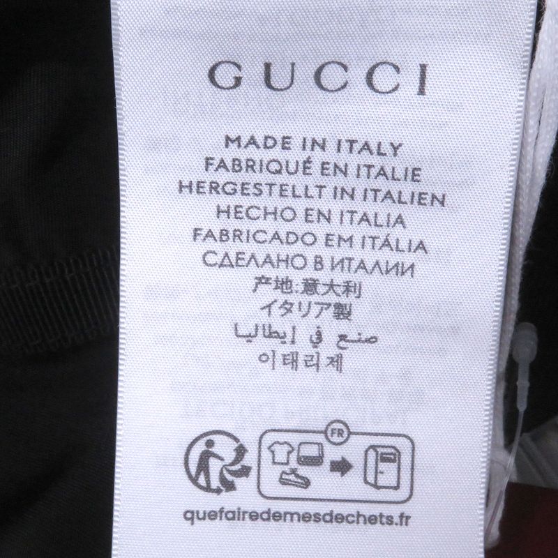 Gucci Embossed Logo Sherry Line Bucket Hat Black — view 9