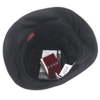 Gucci Embossed Logo Sherry Line Bucket Hat Black — view 5