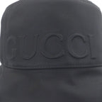 Gucci Embossed Logo Sherry Line Bucket Hat Black — view 6
