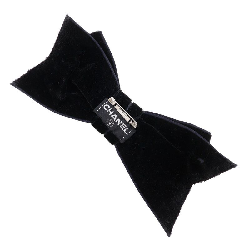 Chanel Ribbon Velor Black 17 g Brooch — view 3