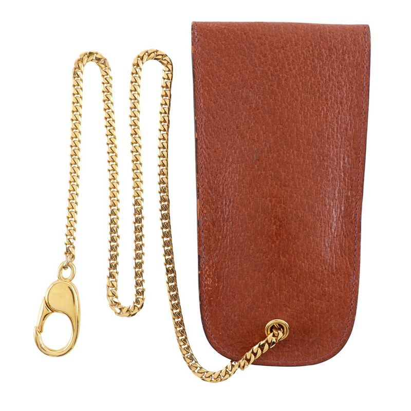 Gucci Vintage Leather Brown Key Case — view 2