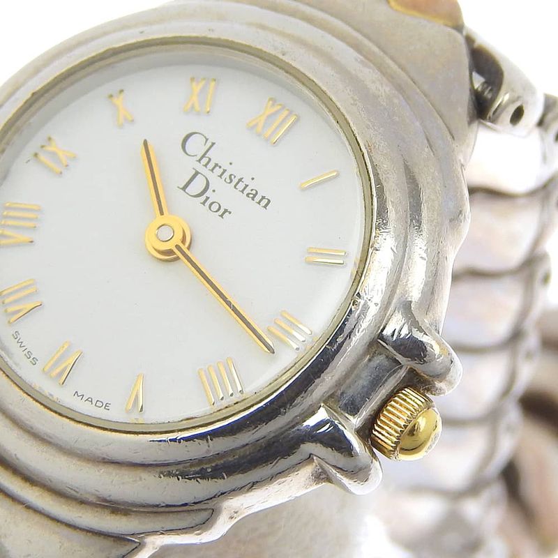Christian Dior Stainless Steel Quartz Analog Display White Dial — view 8