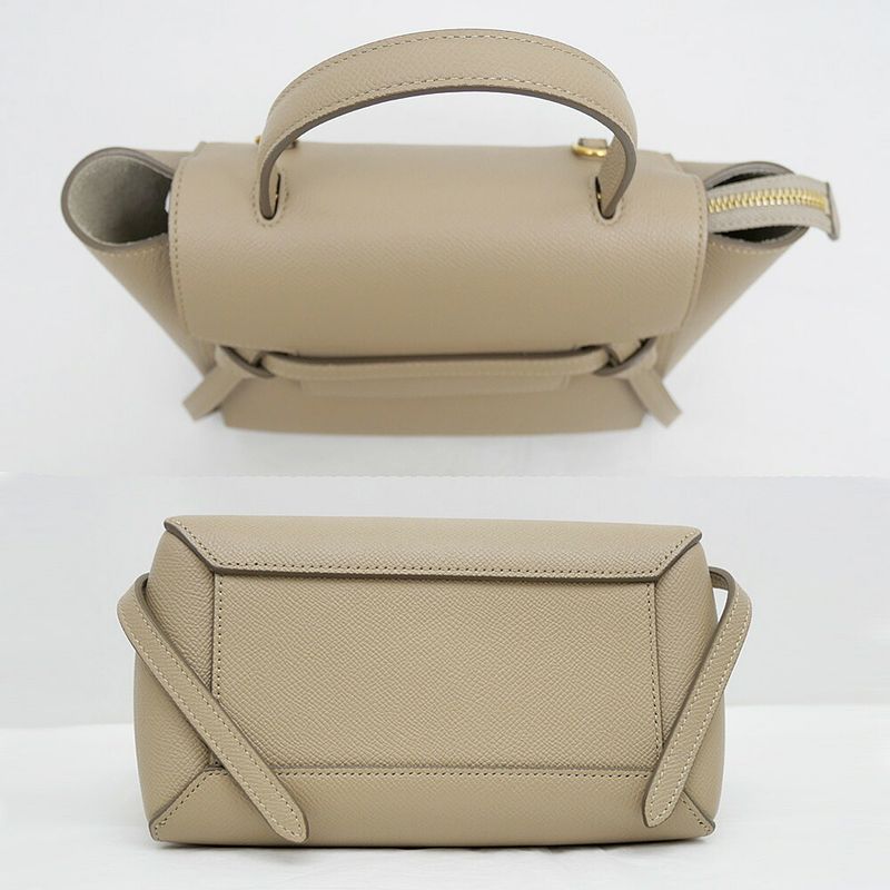 Celine Belt Bag Nano Grey Shoulder Hand — view 5
