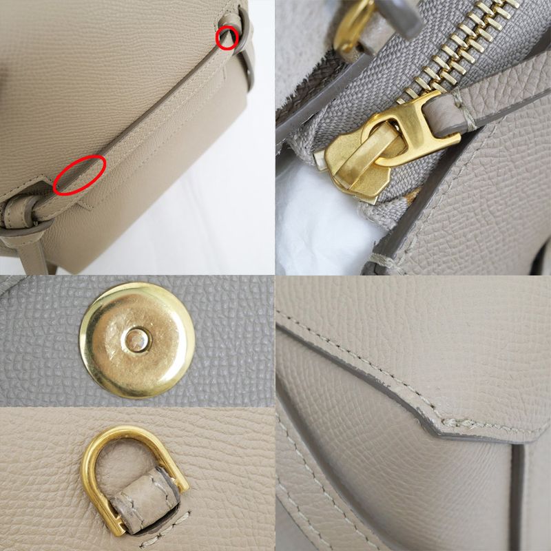 Celine Belt Bag Nano Grey Shoulder Hand — view 9