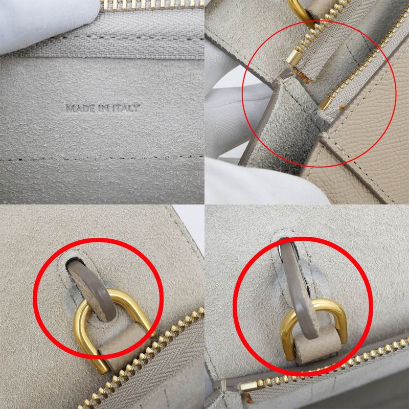 Celine Belt Bag Nano Grey Shoulder Hand — view 8