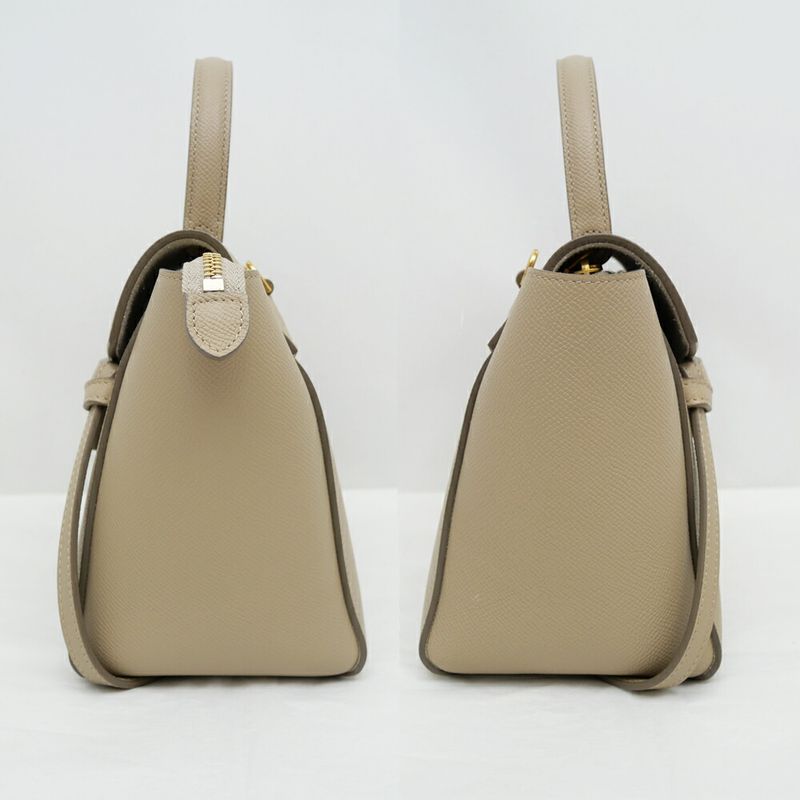 Celine Belt Bag Nano Grey Shoulder Hand — view 4