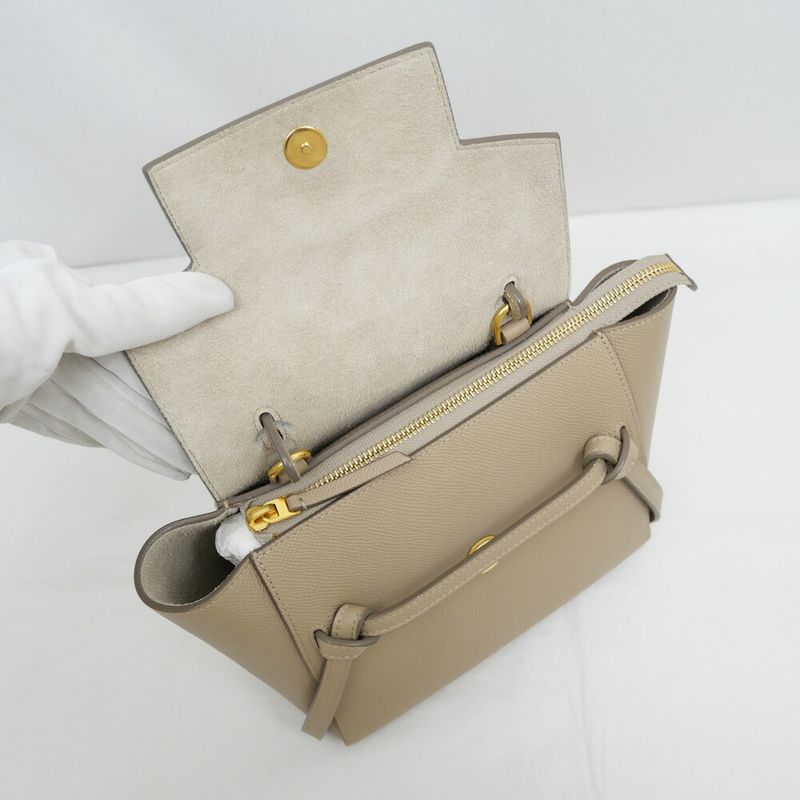 Celine Belt Bag Nano Grey Shoulder Hand — view 6