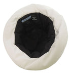 Prada Re Nylon Logo Print Volume Bucket Hat Polyester Polyamide White 0674 — view 7