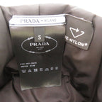 Prada Re Nylon Logo Print Volume Bucket Hat Polyester Polyamide White 0674 — view 9