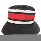 Prada Re Nylon Logo Print Volume Bucket Hat Polyester Polyamide Black 0673 — view 5