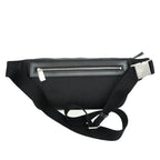 Saint Laurent Paris Logo Canvas Leather Body Waist Bag Black AA — view 3