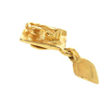 Chanel Vintage Coco Mark Metal Gold Earrings 0267 — view 6