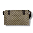 Gucci Messenger Shoulder Bag GG Supreme Brown Beige Leather — view 3
