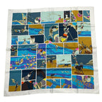 Hermes Carre 90 Scarf Silk Soie Li Love For Multicolor — view 2