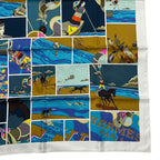 Hermes Carre 90 Scarf Silk Soie Li Love For Multicolor — view 6