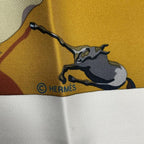 Hermes Carre 90 Scarf Silk Soie Li Love For Multicolor — view 8