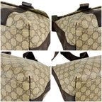 Gucci Messenger Shoulder Bag GG Supreme Brown Beige Leather — view 6