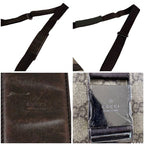 Gucci Messenger Shoulder Bag GG Supreme Brown Beige Leather — view 7