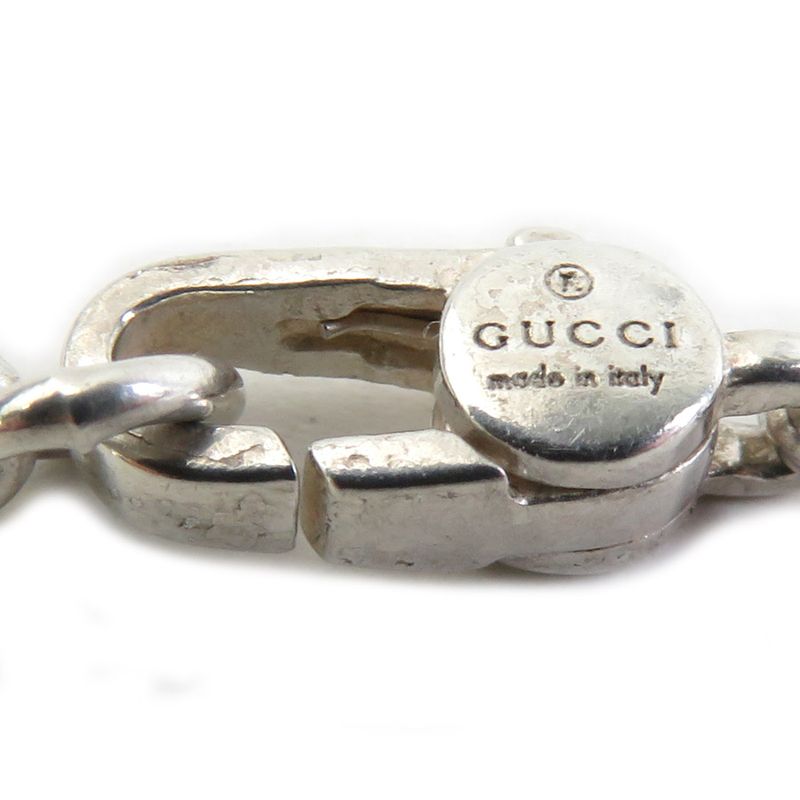 Gucci Interlocking GG Sterling Silver Necklace — view 7