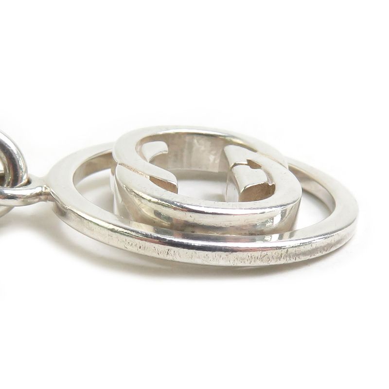 Gucci Interlocking GG Sterling Silver Necklace — view 4