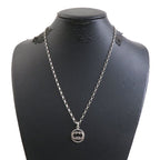 Gucci Interlocking GG Sterling Silver Necklace — view 9