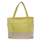 Celine Horizontal Cabas Bicolor Tote Bag Yellow Beige — view 4
