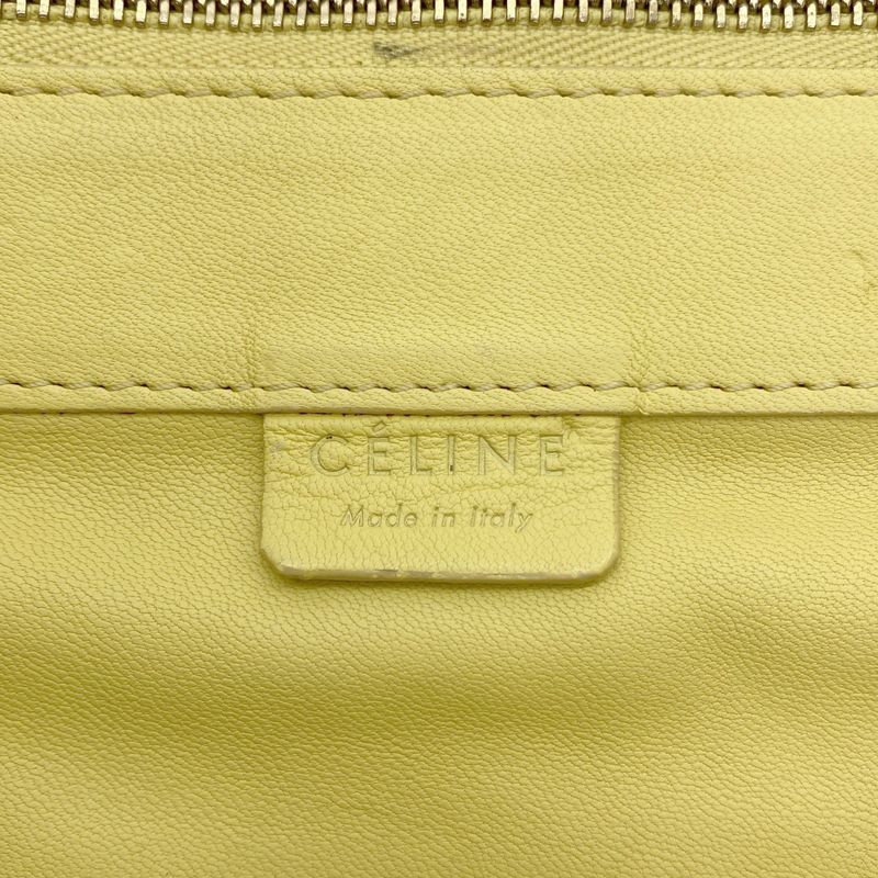 Celine Horizontal Cabas Bicolor Tote Bag Yellow Beige — view 7